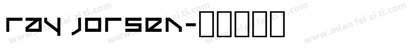 Ray jorsen字体转换